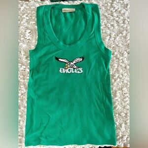 Eagles Kelly green tank with vintage patch